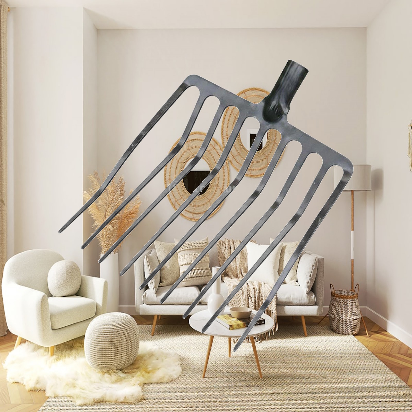 Farming Agriculture Tools - Single Piece Agricultural Fork Multi Tine