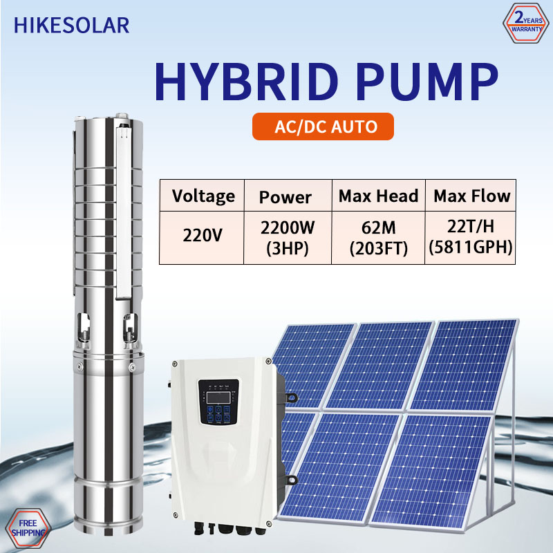 Hybrid DC AC Solar Powered Hig - огляд і ціна Farming Pump For Agriculture