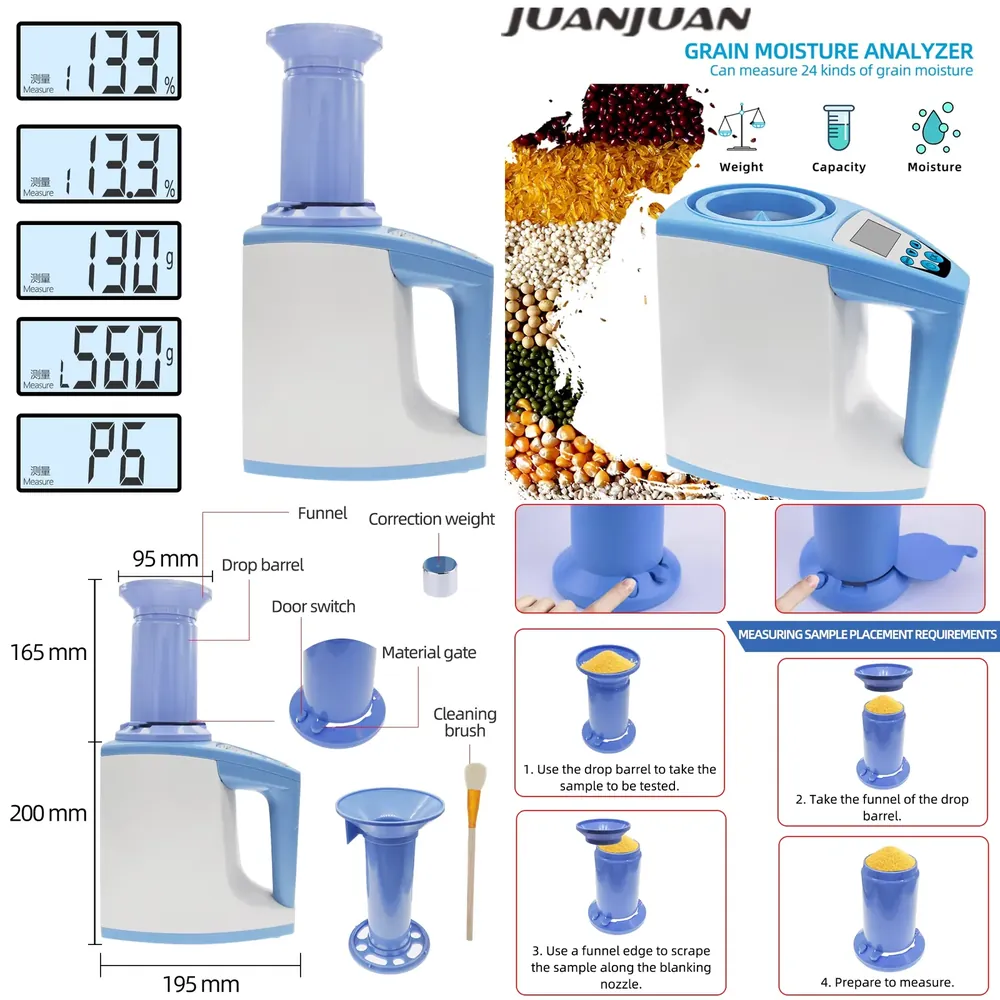2026 Digital Grain Moisture Te - огляд і ціна Agriculture Farming Rice