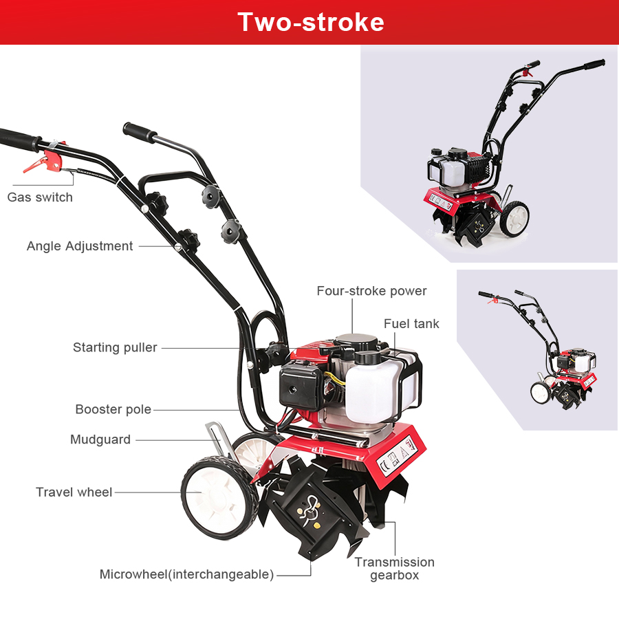Tungfull Petrol Micro Cultivat - огляд і ціна Farming Agriculture Tools