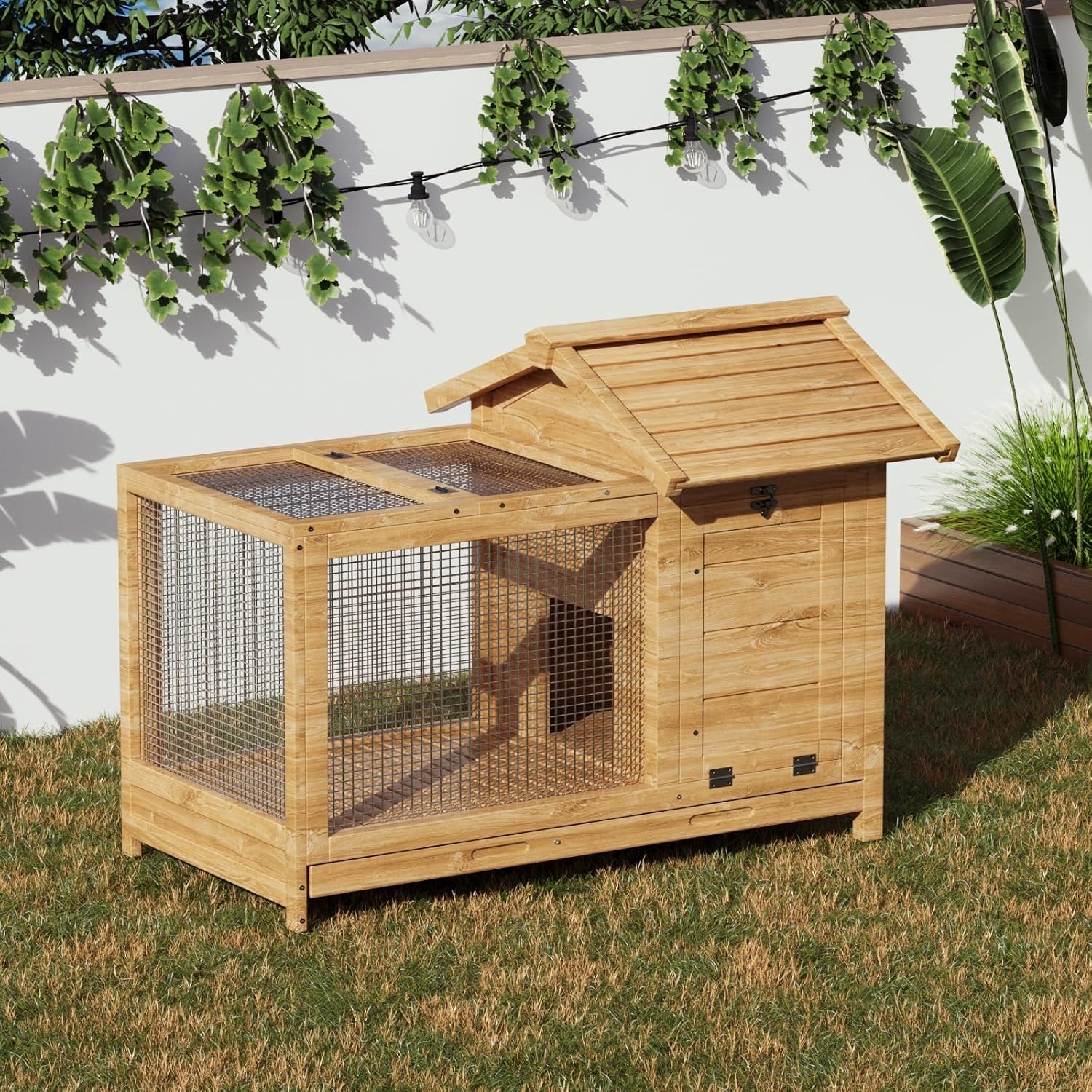 Wooden Rabbit Hutch Indoor and - огляд і ціна Rabbit Cage Wire