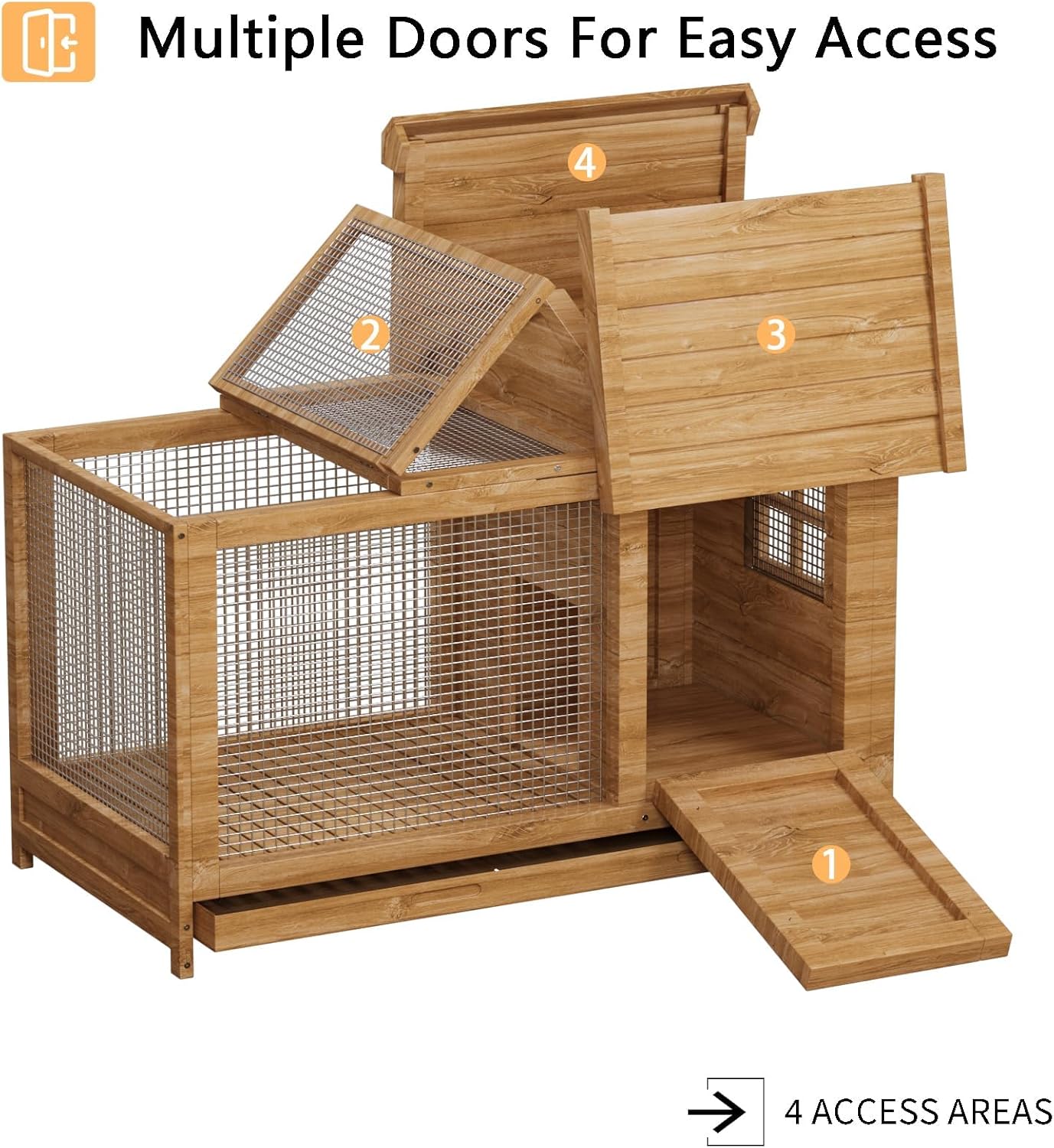 Wooden Rabbit Hutch Indoor and - огляд і ціна Rabbit Cage Wire