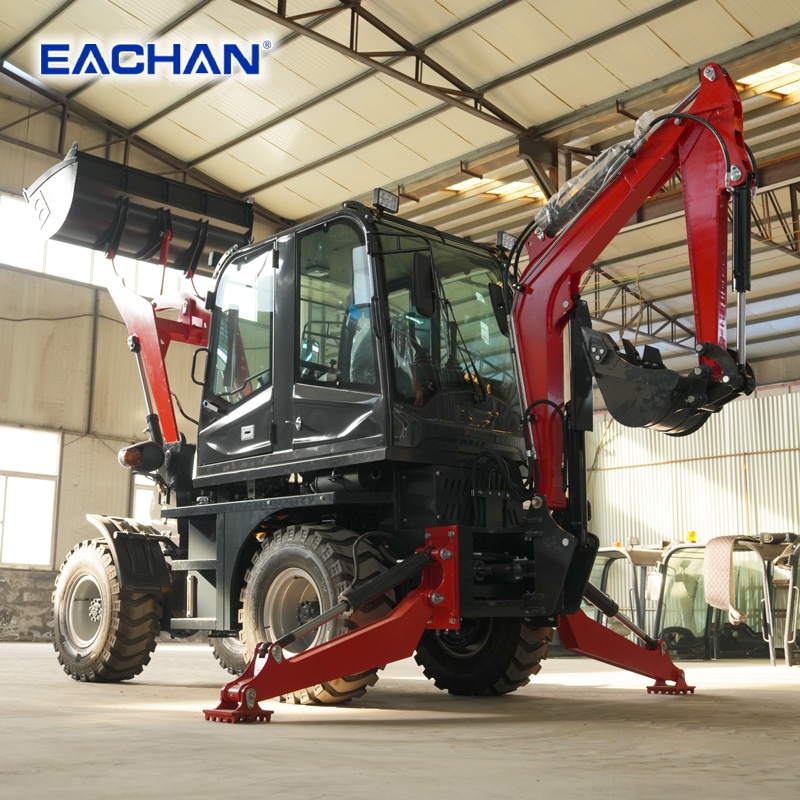 4WD Hydraulic Wheel Backhoe Lo - огляд і ціна Agriculture Farming Work