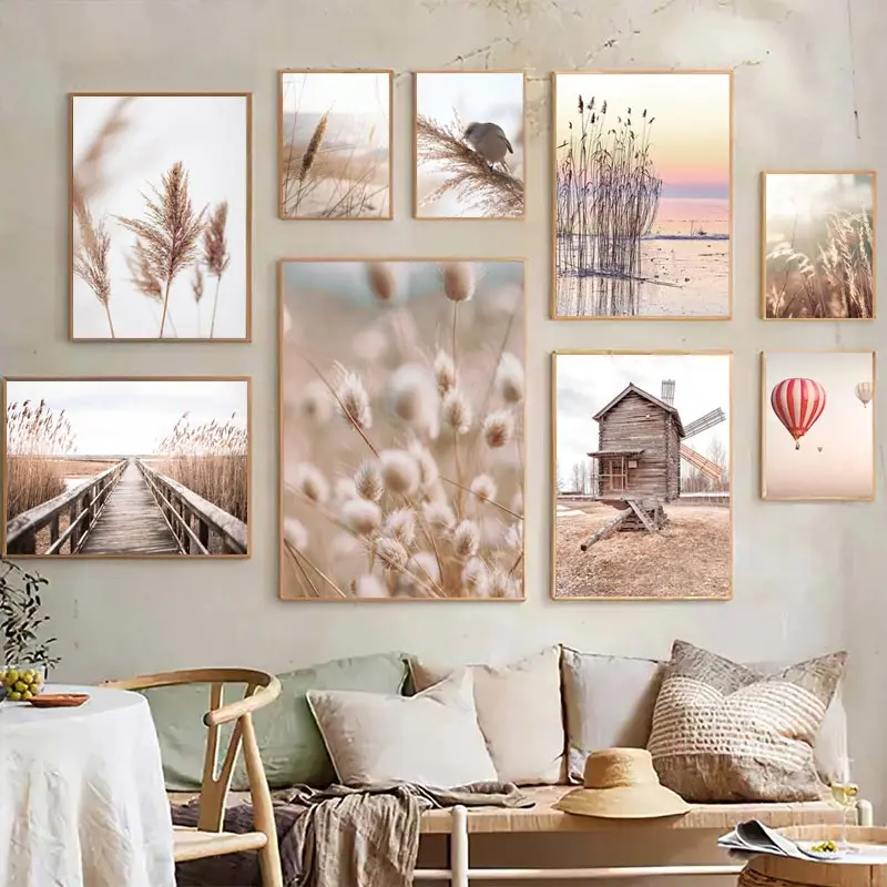 Beige Landscape Wall Art Poste - огляд і ціна Orchard Sprayer Tractor