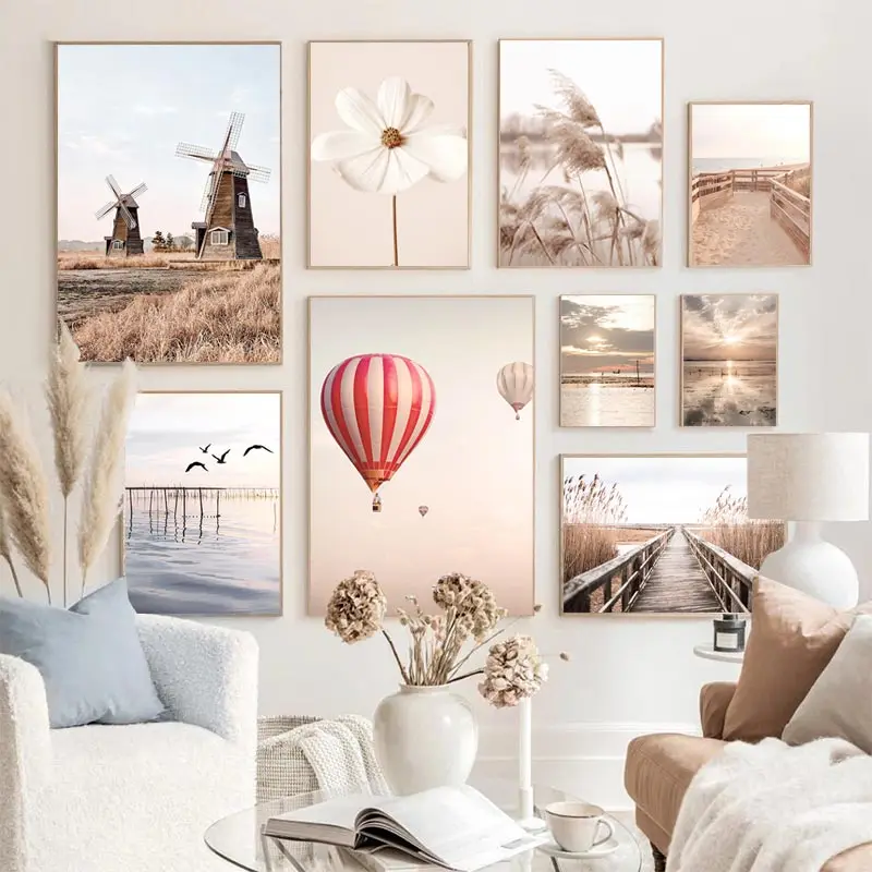 Beige Landscape Wall Art Poste - огляд і ціна Orchard Sprayer Tractor