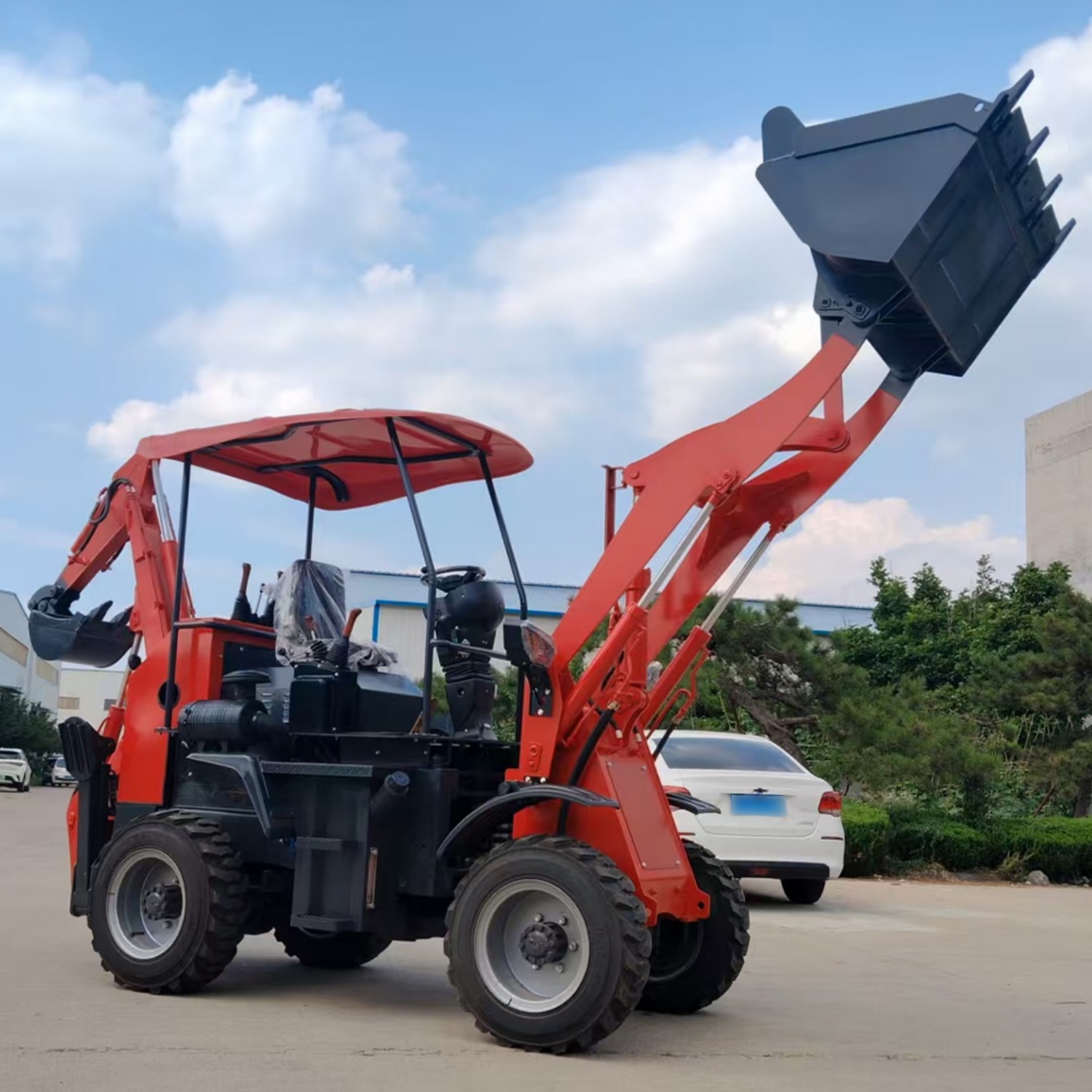 Free Shipping 4WD Backhoe Load - огляд і ціна Agriculture Farming Work